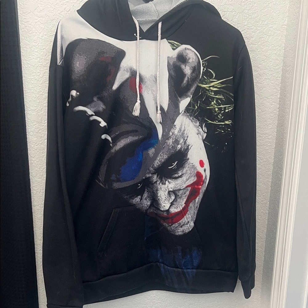 Men's Graphic Black Hoodie Sweater